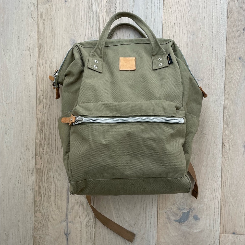 Himwari Light Olive Green Backpack
